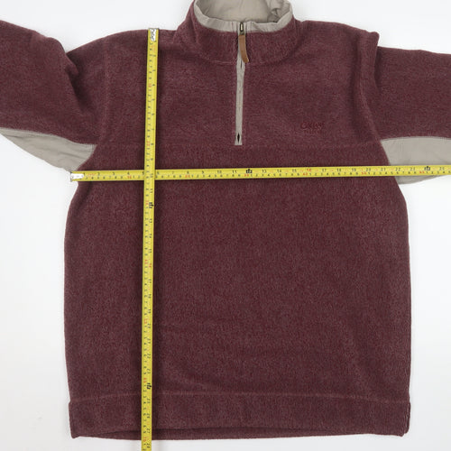 Cotton Traders Women’s Merlot Fleece 1/2 Zip Pullover Sweatshirt Size L