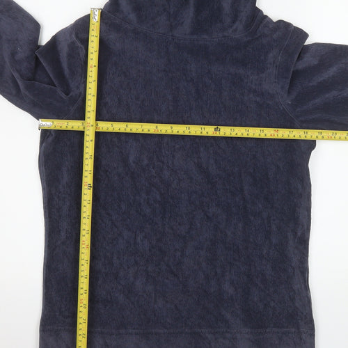 Regatta Women Navy Blue Fleece Pullover Hoodie UK 14