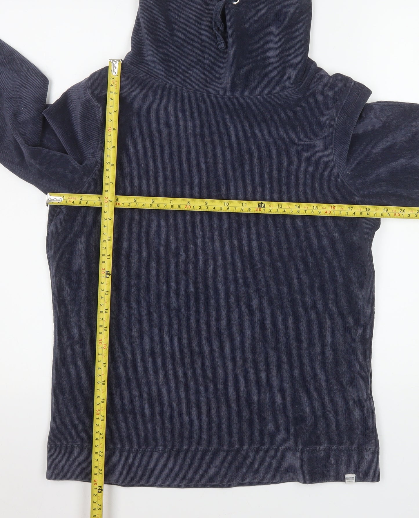 Regatta Women Navy Blue Fleece Pullover Hoodie UK 14