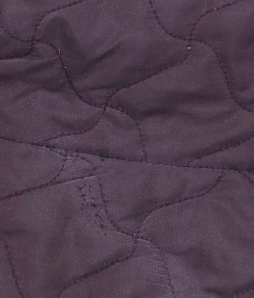 Viyella Women's Brown Quilted Long Coat Size 10 Polyester Blend