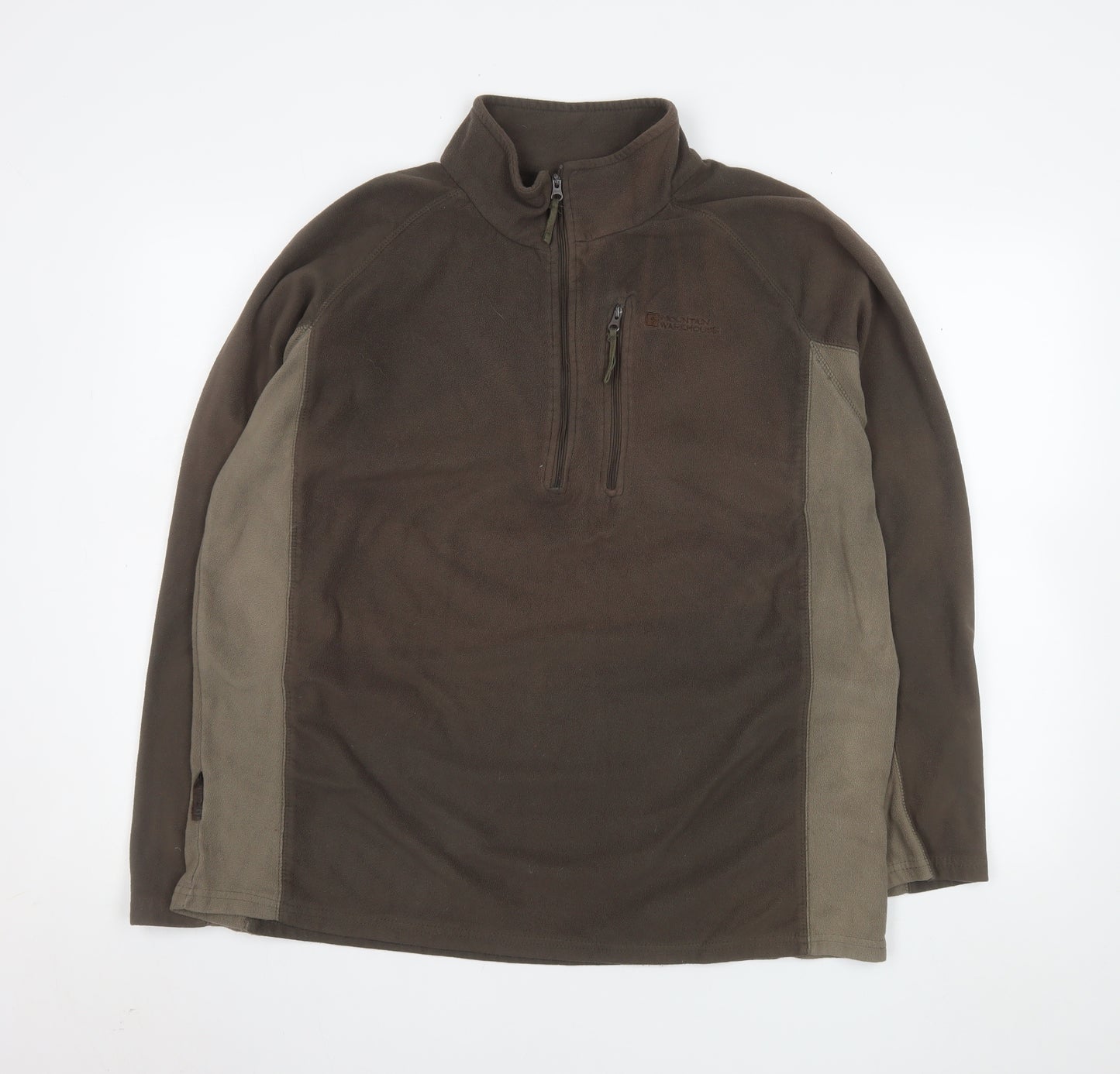 Mountain Warehouse Men's Brown Fleece Pullover Sweatshirt XL