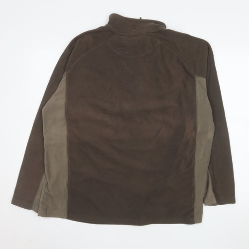 Mountain Warehouse Men's Brown Fleece Pullover Sweatshirt XL
