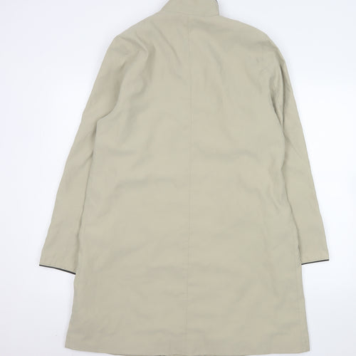 Classics First Avenue Womens Beige Long Rain Coat Size 14