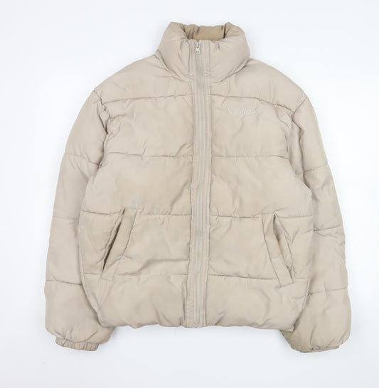 Reclaimed Vintage Women’s Beige XS Puffer Jacket Polyester Winter Style