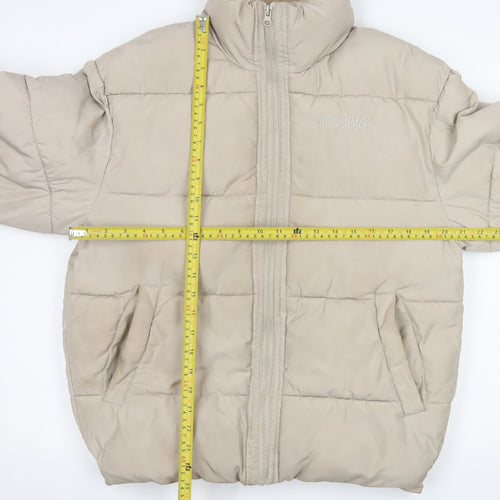 Reclaimed Vintage Women’s Beige XS Puffer Jacket Polyester Winter Style