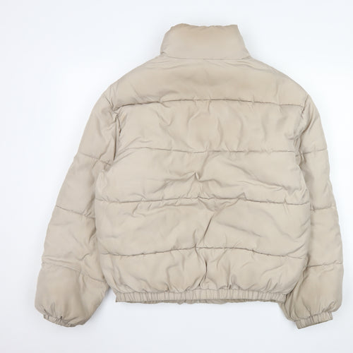Reclaimed Vintage Women’s Beige XS Puffer Jacket Polyester Winter Style