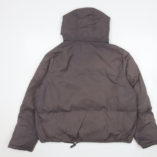 Brave Soul Women Brown Size 14 Hooded Puffer Jacket