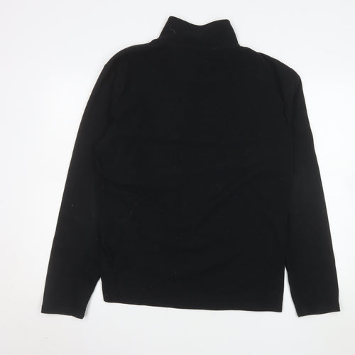 Peter Storm Men's Black Fleece 1/4 Zip Pullover Sweatshirt L