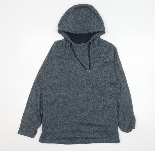 Trespass Womens Blue Pullover Hoodie UK 10 Polyester Outdoor Wear