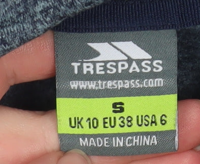 Trespass Womens Blue Pullover Hoodie UK 10 Polyester Outdoor Wear
