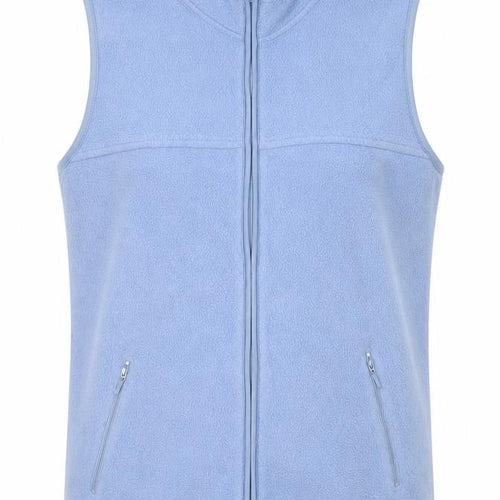 EWM Women Blue Fleece Full Zip Waistcoat Size 14