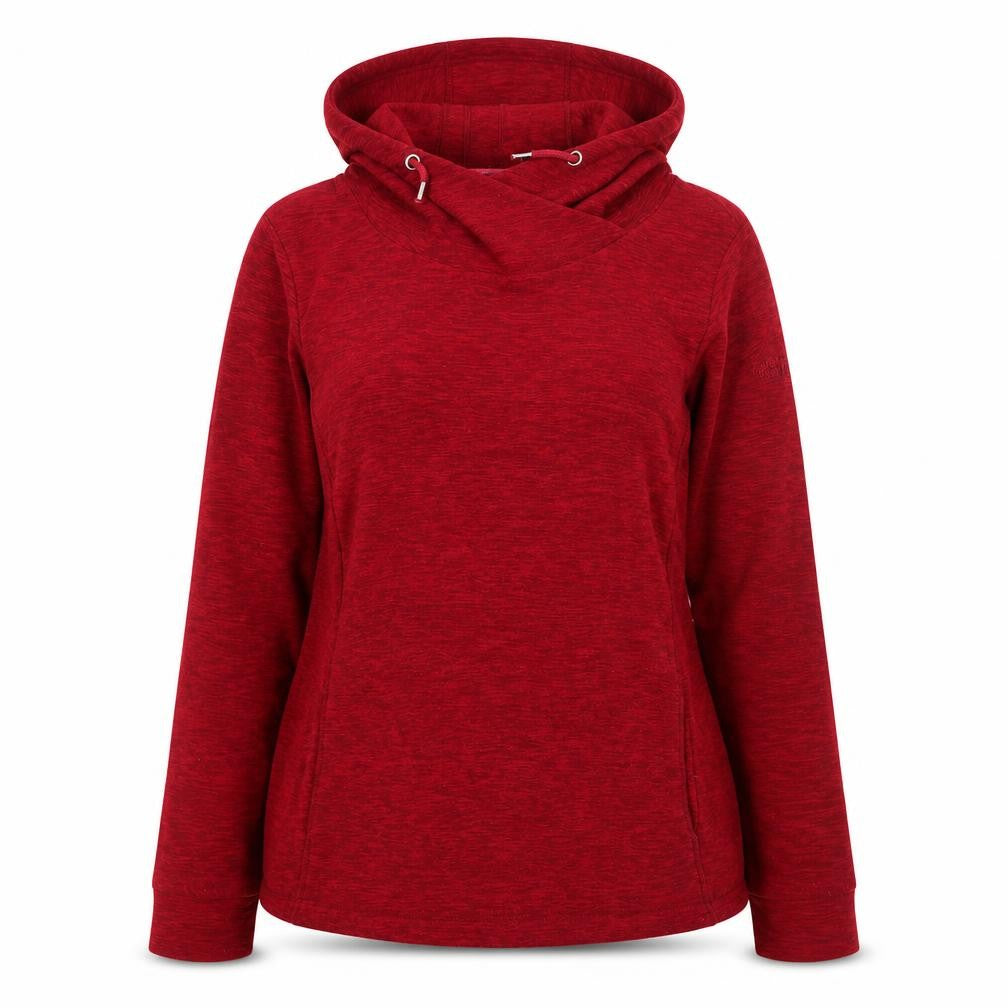Front view of Regatta Women Red Pullover Hoodie, size 14, Polyester Casual Outdoor