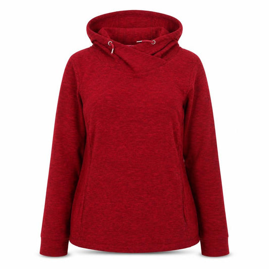 Front view of Regatta Women Red Pullover Hoodie, size 14, Polyester Casual Outdoor