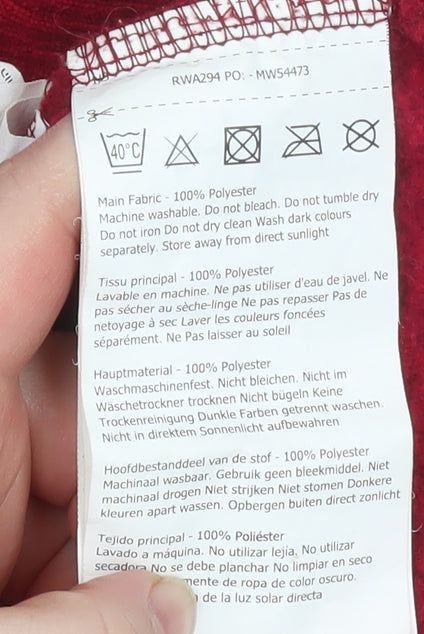 Regatta Women Red Pullover Hoodie Size 14 Polyester Casual Outdoor