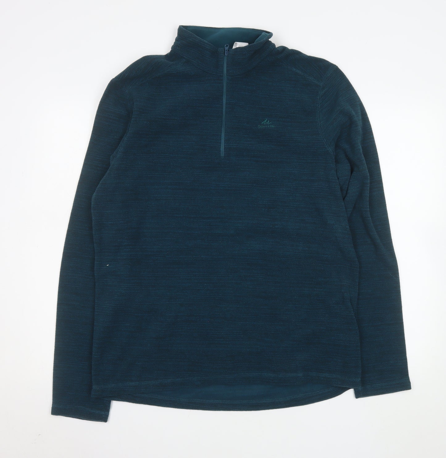 Decathlon Men's Blue XL Fleece 1/2 Zip Pullover Sweatshirt