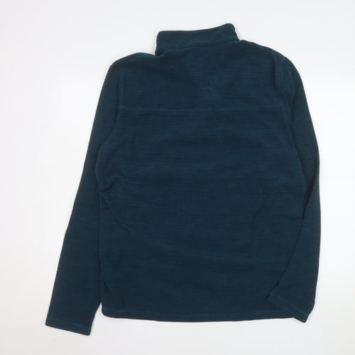 Decathlon Men's Blue XL Fleece 1/2 Zip Pullover Sweatshirt