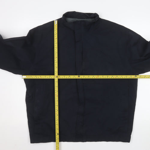 Next Men's Blue M Basic Jacket Stand-Up Collar Lined Zip Casual