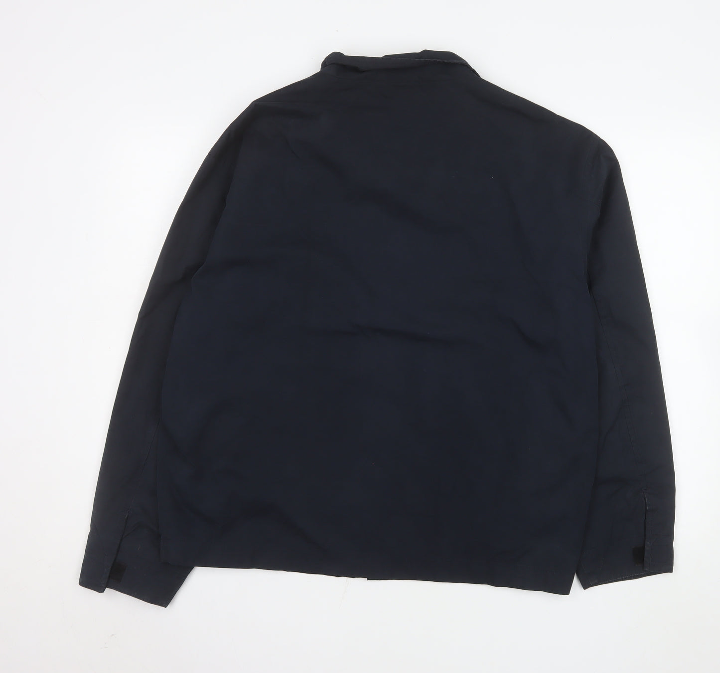 Next Men's Blue M Basic Jacket Stand-Up Collar Lined Zip Casual