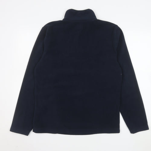 Threadbare Men’s Blue Fleece 1/4 Zip Pullover Sweatshirt Small