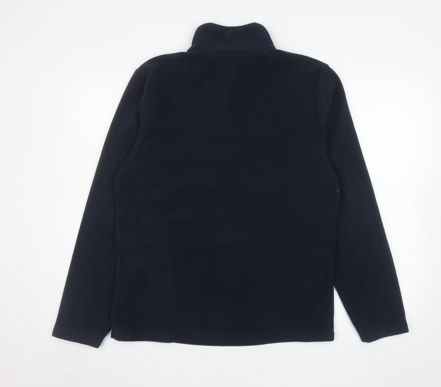 Threadbare Men’s Blue Fleece 1/4 Zip Pullover Sweatshirt Small