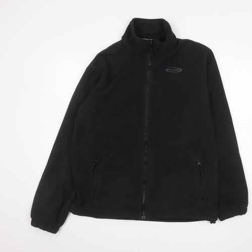 Mountain Life Men's Black M Full Zip Fleece Sweatshirt Jacket