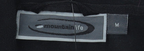 Mountain Life Men's Black M Full Zip Fleece Sweatshirt Jacket