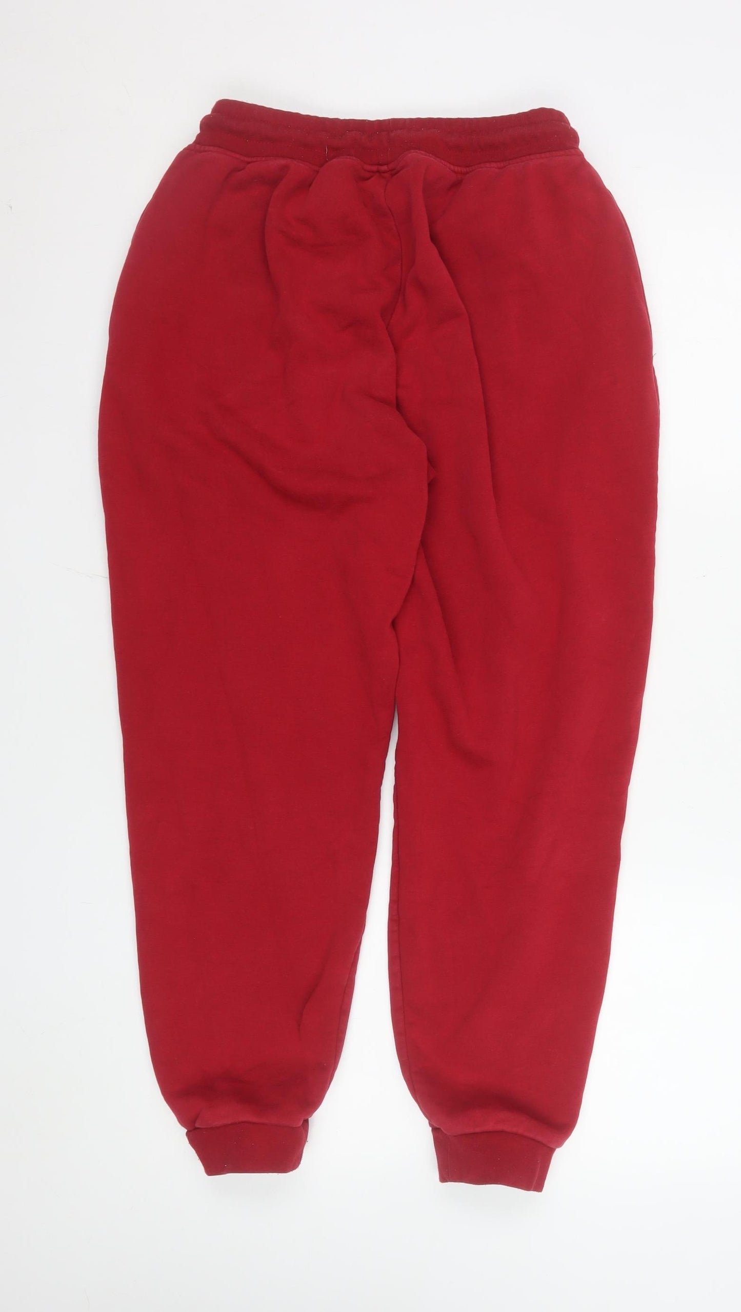 SikSilk Men Red Relaxed Fit Jogger Sweatpants Size M