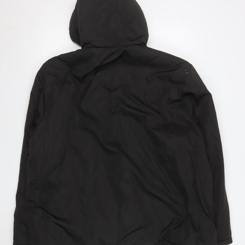 Studio Outerwear Men's Black 3XL Hooded Puffer Jacket