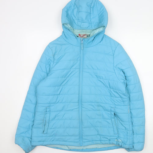 Peter Storm Women's Blue Size 16 Hooded Puffer Jacket