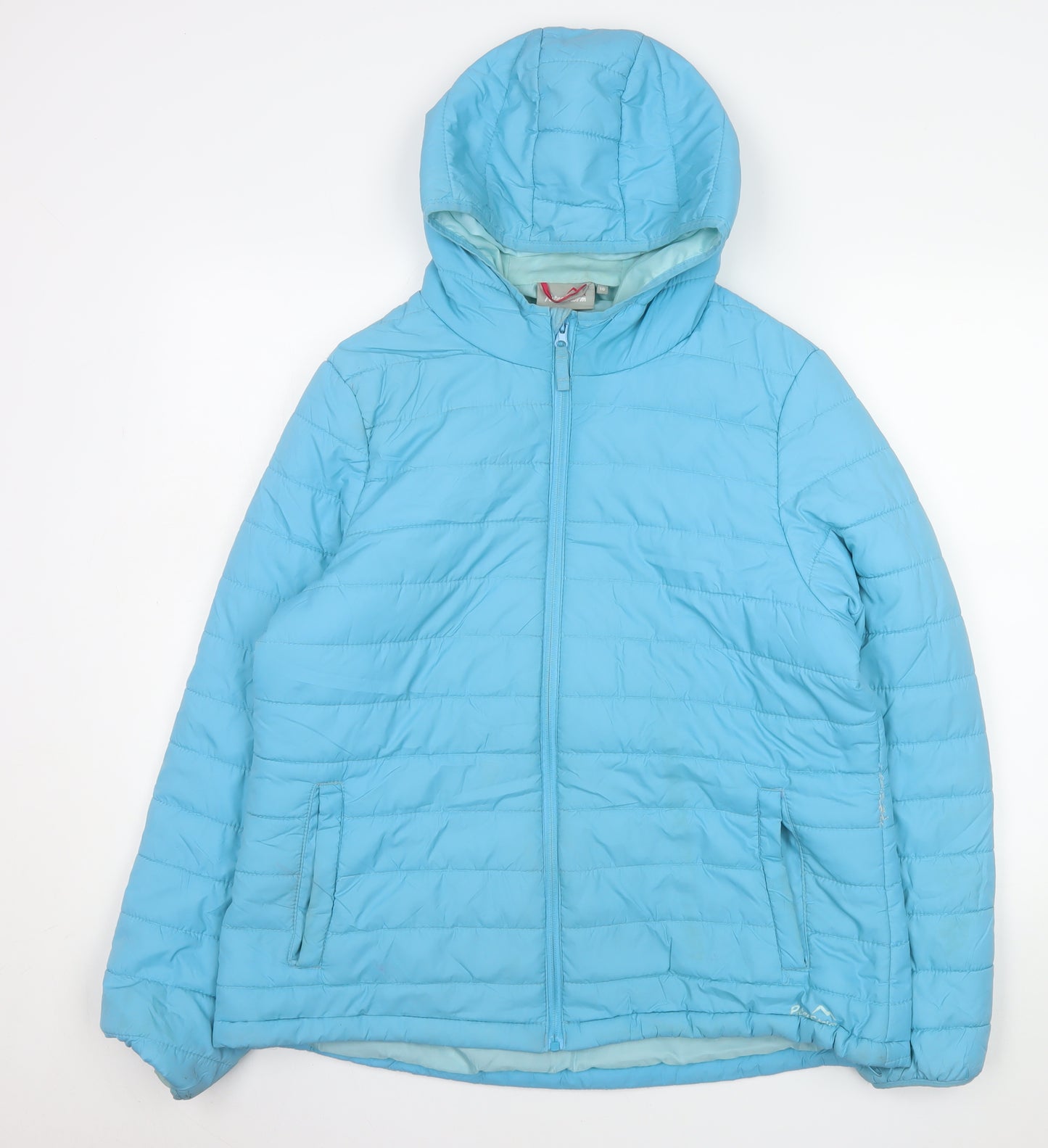 Peter Storm Women's Blue Size 16 Hooded Puffer Jacket