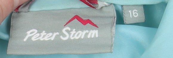 Peter Storm Women's Blue Size 16 Hooded Puffer Jacket