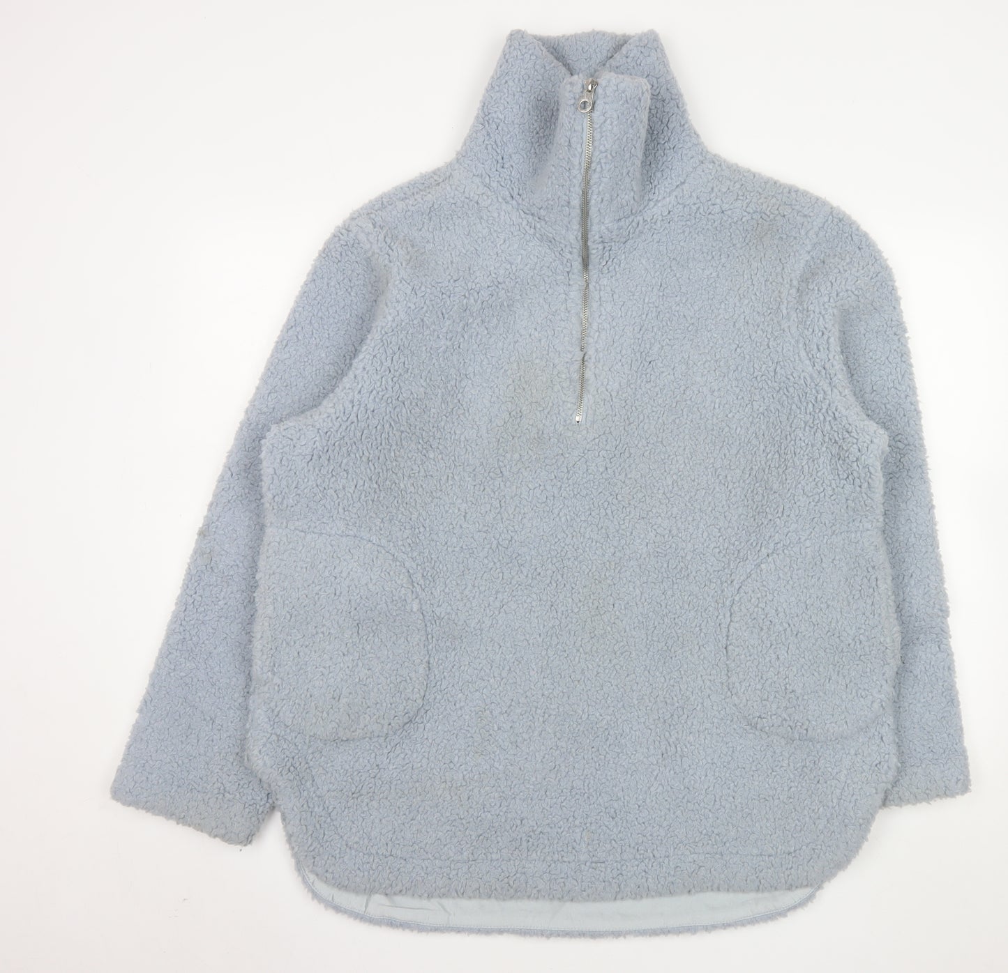 Ana Jakobs Women's Grey Fleece 1/2 Zip Jacket Size 12