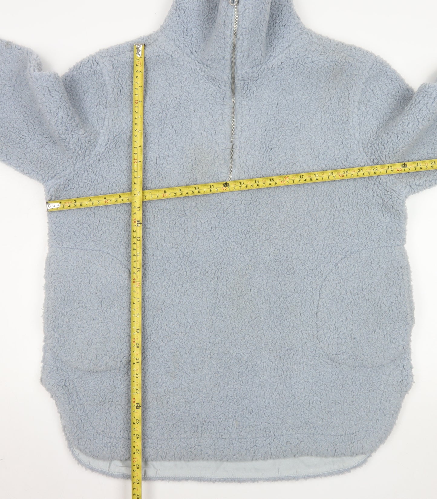 Ana Jakobs Women's Grey Fleece 1/2 Zip Jacket Size 12