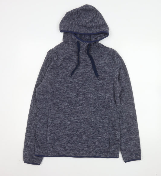 Peter Storm Women Blue Size 12 Pullover Hoodie Fleece Sweatshirt