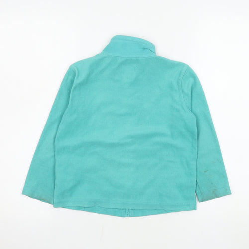 Regatta Girls Blue Fleece Zip Jacket 5-6 Years Lightweight Outdoor Coat
