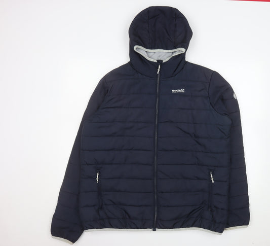 Regatta Women's Blue Hooded Puffer Jacket Size 20 Insulated