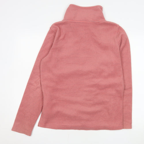 Regatta Womens Pink 1/4 Zip Fleece Pullover UK 14 Outdoor Sweatshirt