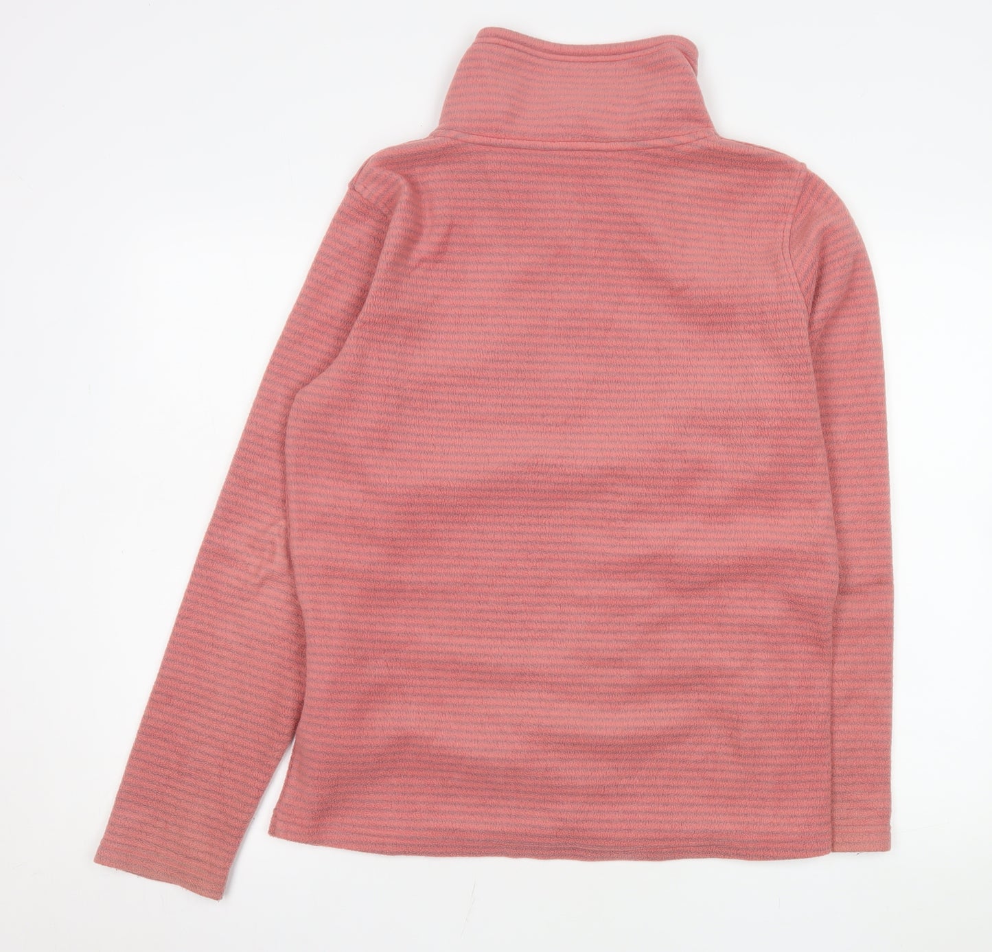 Regatta Womens Pink 1/4 Zip Fleece Pullover UK 14 Outdoor Sweatshirt