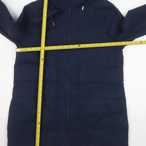 Crew Clothing Company Women's Blue Hooded Parka Coat Size 14