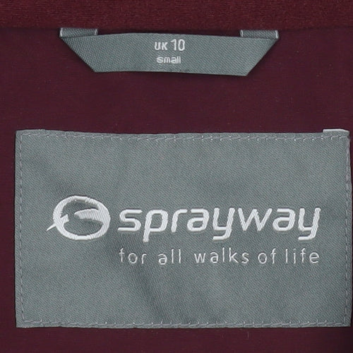 Sprayway Women's Pink Waterproof Hooded Rain Jacket UK 10