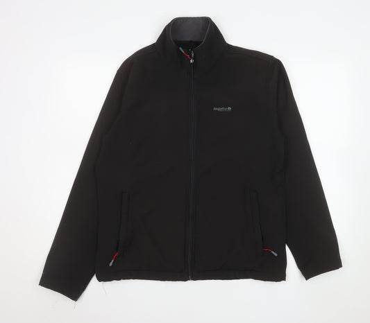 Regatta Men's Black Softshell Jacket M Waterproof Windproof Outdoor