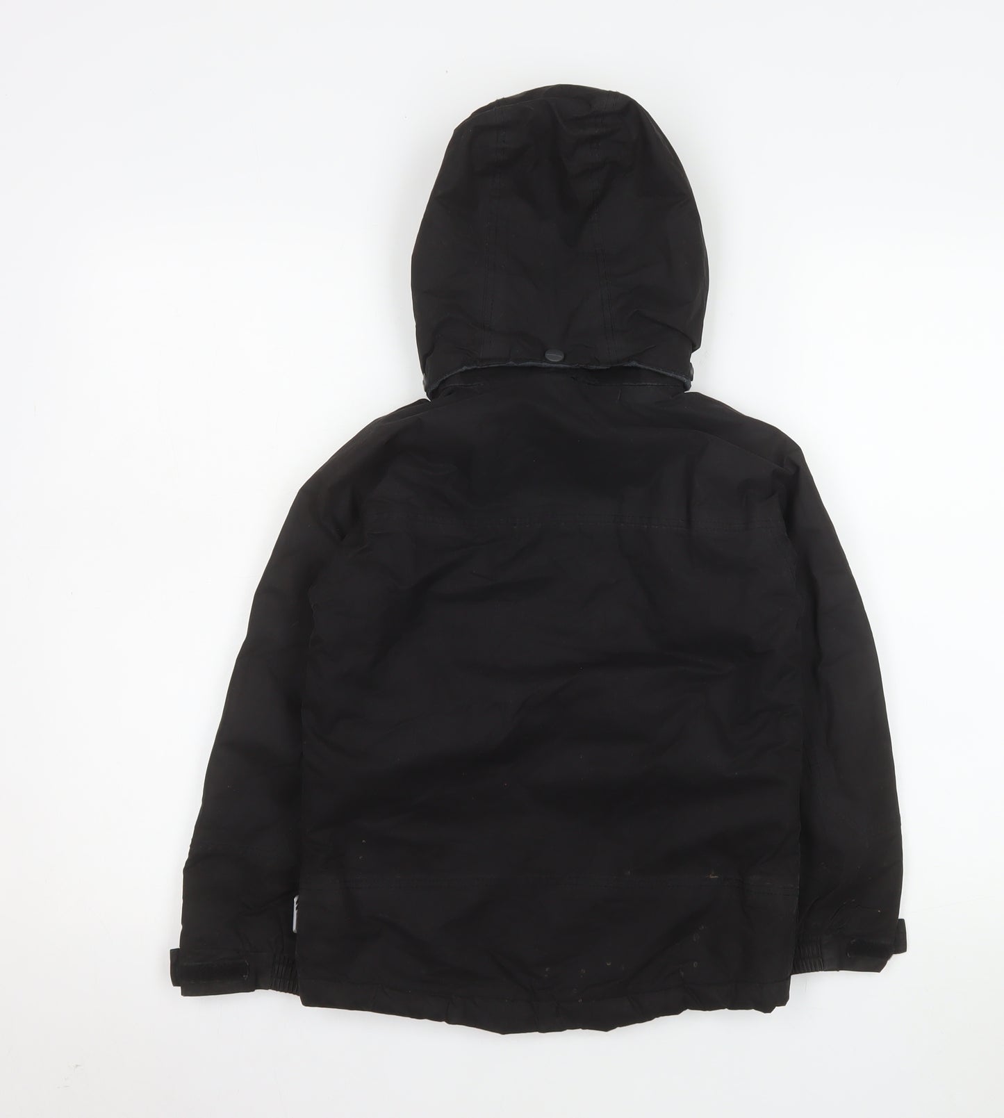Trespass Boys Black 5-6 Years Hooded Waterproof Parka Jacket