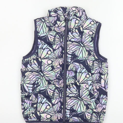 Mountain Warehouse Girls Multicoloured Butterfly Puffer Waistcoat 5-6 Years Water Resistant