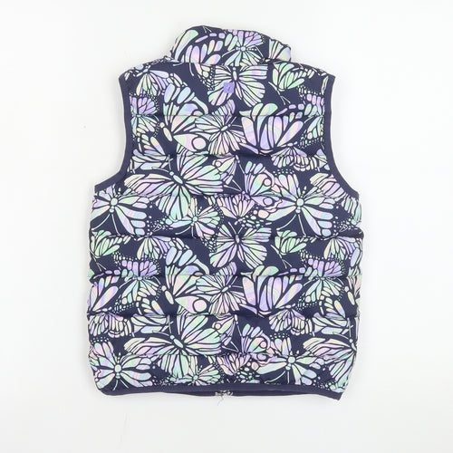 Mountain Warehouse Girls Multicoloured Butterfly Puffer Waistcoat 5-6 Years Water Resistant