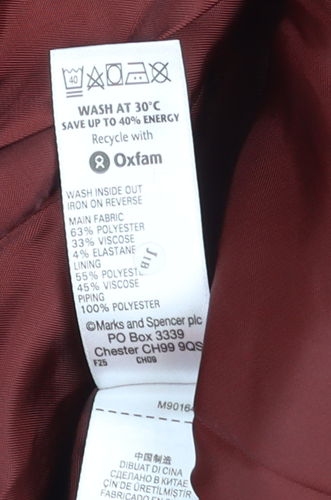 Marks and Spencer Womens Beige Check Single Breasted Blazer Size 20