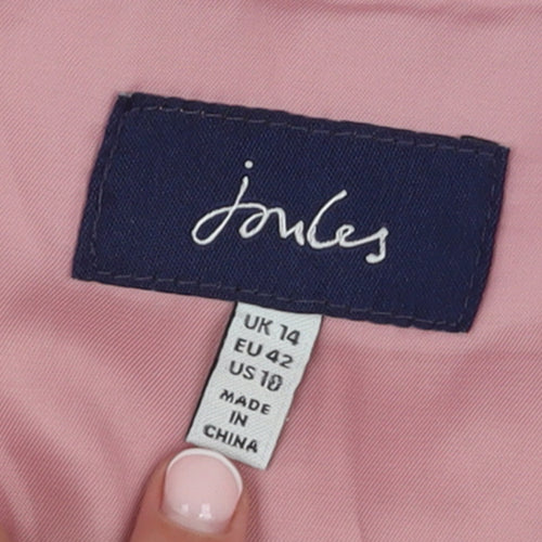 Joules Womens Beige Wool Blend Check Knee Length A-Line Skirt UK 14