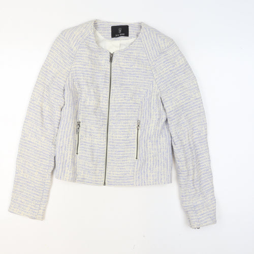 Julie Brandt Women's Ivory Woven Cropped Blazer Size 8