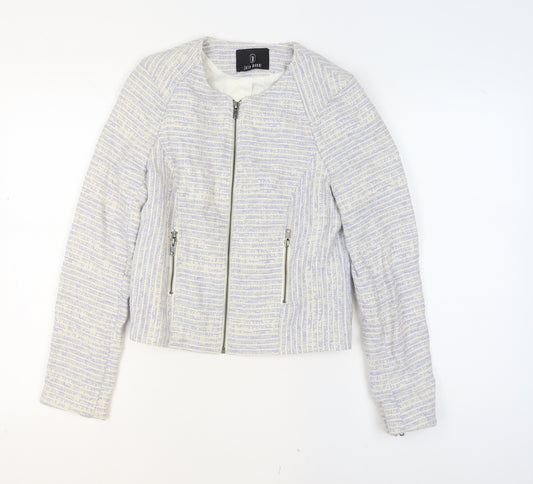 Julie Brandt Women's Ivory Woven Cropped Blazer Size 8