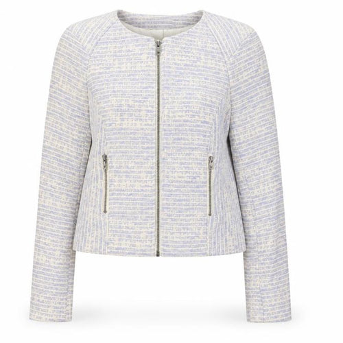 Julie Brandt Women's Ivory Woven Cropped Blazer Size 8