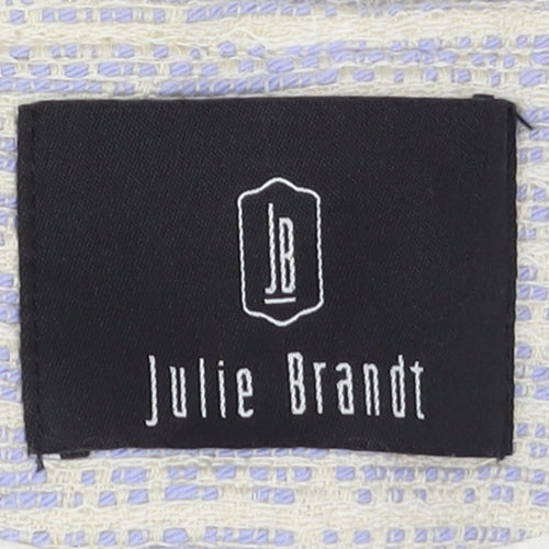 Julie Brandt Women's Ivory Woven Cropped Blazer Size 8